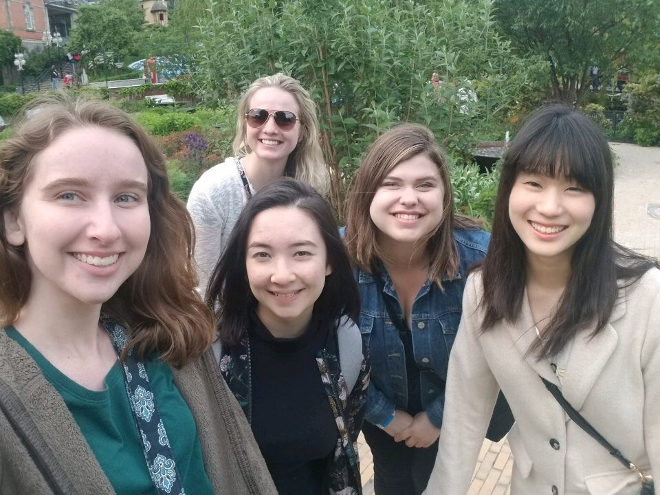 A group photo of my friends and I at Tivoli Park.